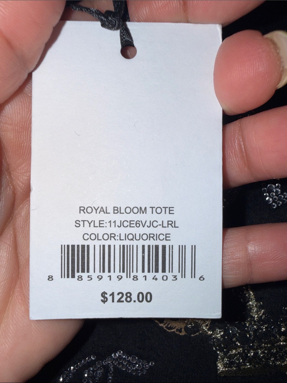 NEW Juicy Couture Royal Bloom Daydreamer in Liquorice - Picture 6 of 6